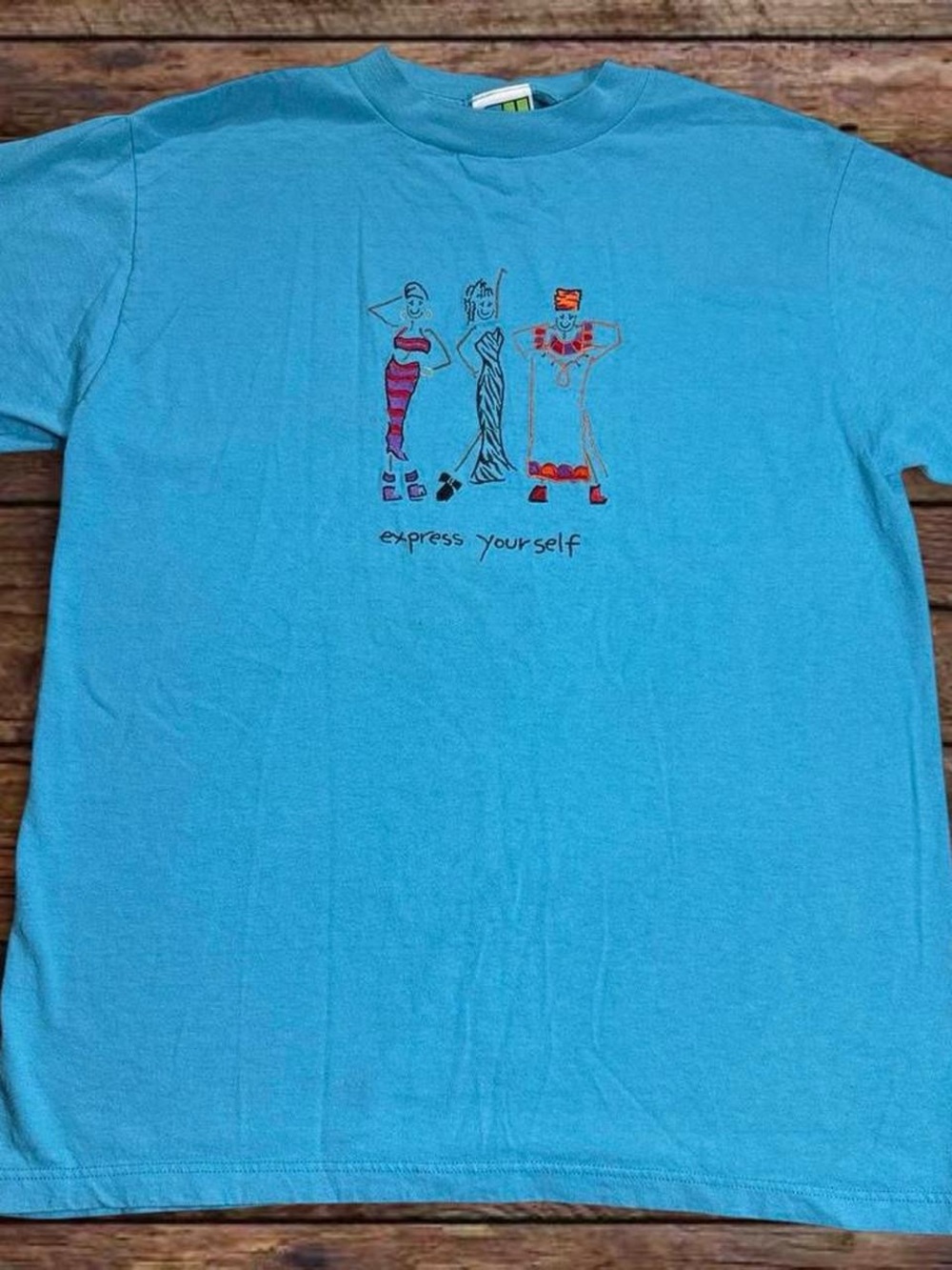 Express Yourself Short Sleeve Tee - Turquoise